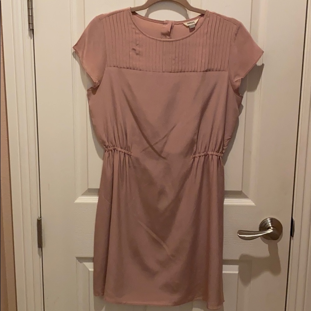 Fossil Light Pink Silk Dress